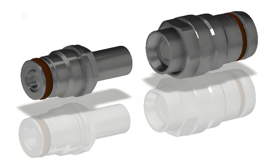 Conector de fluido de acoplamiento ciego TFD de aleación de aluminio o latón de acero inoxidable de alta calidad