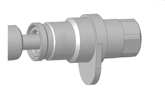 Tipo de acoplamiento de conexión rápida de acero inoxidable de manga de acero de la serie TF531 (especial para puerto de tubería de combustible)