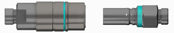 Conector de fluido de empuje-tirada de la serie TFB de aleación de aluminio o latón de acero inoxidable sin fugas