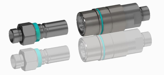 Conector de fluido de empuje-tirada de la serie TFB de aleación de aluminio o latón de acero inoxidable sin fugas