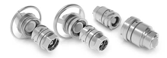 Conector de fluido de aleación de aluminio de acero inoxidable o latón TFC de tres ranuras duradero