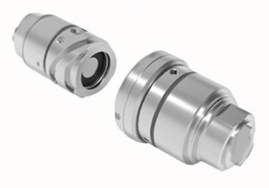 Conector de fluido de aleación de aluminio de acero inoxidable o latón TFC de tres ranuras duradero