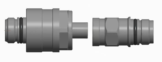Conector de fluido de acoplamiento ciego flotante radial grande de acero inoxidable de aleación de aluminio o latón TFH