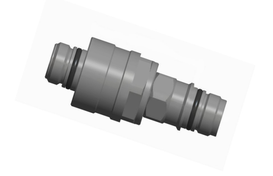Conector de fluido de acoplamiento ciego flotante radial grande de acero inoxidable de aleación de aluminio o latón TFH