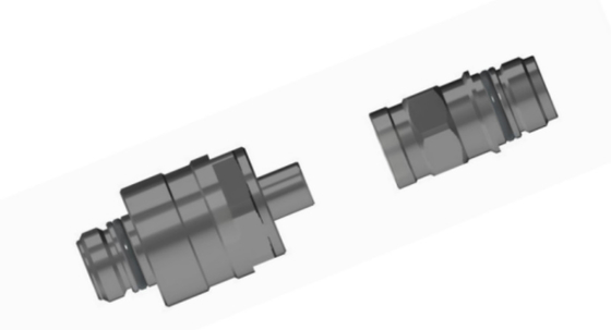 Conector de fluido de acoplamiento ciego flotante radial grande de acero inoxidable de aleación de aluminio o latón TFH