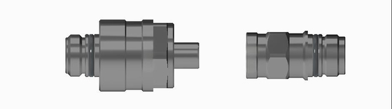 Conector de fluido de acoplamiento ciego flotante radial grande de acero inoxidable de aleación de aluminio o latón TFH