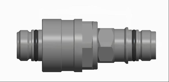 Conector de fluido de acoplamiento ciego flotante radial grande de acero inoxidable de aleación de aluminio o latón TFH