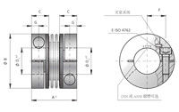 Eje impulsor del motor del acoplamiento 1000Nm ±2mm del bramido