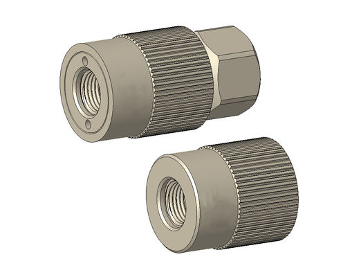 TF240 Serie de acero inoxidable roscado y aleación de aluminio tipo de tornillo de mano acoplamiento de conexión rápida