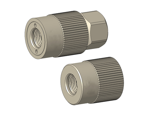 TF240 Serie de acero inoxidable roscado y aleación de aluminio tipo de tornillo de mano acoplamiento de conexión rápida