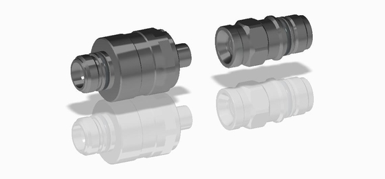 Conector de fluido de acoplamiento ciego flotante radial grande de acero inoxidable de aleación de aluminio o latón TFH