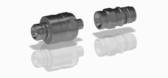 Conector de fluido de acoplamiento ciego flotante radial grande de acero inoxidable de aleación de aluminio o latón TFH