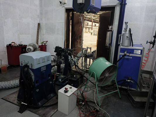 Sistema de banco de pruebas con dinamómetro eléctrico para motor de gasolina de 45kW 143Nm, velocidad nominal 3000rpm